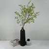 Flores decorativas Planta artificial Single Nantian Bamboo Branch Restaurant Vaso Flower Flower Wedding Home Decoration