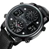 Armbandsur modesportkvarts man tittar på multifunktion herr klockor lcd display time datum show luminous armbandwatch drop produkt