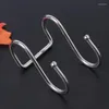 Hooks Stainless Steel Round S Shaped Dual Hanger Hook Kitchen Cabinet Clothes Storage