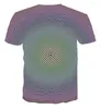 T-shirt da uomo Immagine dinamica 3D T-shirt stampata effetto sportivo da uomo Top traspirante estivo Vertigo Lovers