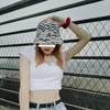 Berets Women Hat Embet Fishing Hats voor mode Leopard Sun Fisherman Designer Mushroom Hip Hop Groothandel