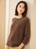 Women's Sweaters Zocept Autumn Winter Women's High Quality 100 Cashmere Sweater Fashion Solid Round Neck Knitted Pullovers Soft Warm Jumper 220827