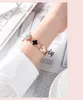 Cute Dressy Luxury bracelet Smart Straps for Watch 4 Classic 42mm 46mm Active 2 Watch3 41mm Fashion Bling Diamond Clover Bands for Women 22mm 20mm watchband