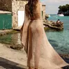 Traje de baño para mujer Tienda Richkeda Mujeres Golden Beach Long Maxi Vestido Bikini Cover Up Cardigan Traje de baño Ropa de playa Verano Ups