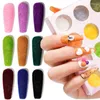 Nail Glitter 24st/24Colors Velvet Flocking Powder Polish Crafts-Powder For Girls Nails Pigment Art