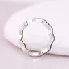 Anello da uomo a zigzag scintillante da donna in argento sterling 925 gioielli da sposa con diamante CZ pieno per anelli regalo fidanzata pandora con cofanetto originale