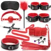 Компания красоты 10 шт. Взрослые наручники Ball Whip Kit Set Sexy Toys For Women Pare Bdsm Toy Games для
