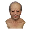 Event Party Old Man Fake Mask Lifelike Halloween Holiday Funny Super Soft Adult Reusable Children Doll Toy Gift