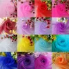 Decorative Flowers 6 Inches 22m 15cm Wedding Decoration Organza Sheer Gauze Table Runners Yarn Roll Tulle Spool Craft 6ZSH759