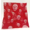 Sarongs Summer Beach Square Shawl Ladies Designer Skull Print Chiffon Scarf Moslim hijab voor vrouwen Luxe skeletomslag 120 cm 120cm T220827