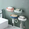 Mydlanki naczynia naczyniowe naczynie z 4 haczykami plastikowe gąbki do czyszczenia szczotki wisząca stojak kuchnia gąbka łazienka etui