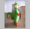 Vente directe d'usine costume de mascotte d'écureuil vert adulte costume d'écureuil costume d'animal à vendre