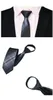 Bow Ties męski krawat zamek chude krawat 6 cm 5 cm Business Dżentelmen Lazy poliester Jakość Kwiatowa strzałka akcesorium 2PCS