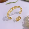 Neu gestaltete Messingarmbänder Gliederkette Kristalldiamant aushöhlen D G Brief Armreif Damen All-Match-Modearmband Designerschmuck 666