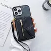 Fashion Designer Wallet Phone Cases for iphone 15 15pro 14 14pro 13 13pro 12 12pro 11 pro max XS XR Xsmax 7 8plus Leather Card Holder Luxury Cellphone Cover