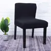 Chair Covers Back Cover Stretch Spandex Dining Room Wedding Banquet Kitchen Solid Color Table Sofa Linens Washable Fleece