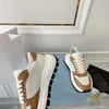 Casual skor kvinnor skor tjock botten stora plattform sneakers såg yttersula äkta läder snörning runda huvud casual skor svart vit med låda no408