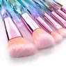 7st Nyb￶rjare Makeup Brush Sats Full Face Cosmetic Brushes for Foundation Eyeshadow Blush