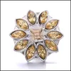 Verschl￼sse Haken hellen Strasssteinverschluss 18mm Snap Knopf Blumenverschluss Metallreihe f￼r Schnappsch￼sse Schmuckfunde Lieferant Dhseller2010 DHX0N