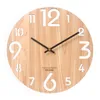 Настенные часы Деревянный 3D Современный дизайн скандинавский кратки