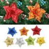 Flores decorativas 5pcs Fake Christmas Flower Diy Simulação PONTR ele