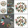 펜던트 목걸이 Reiki Healing Jeiki Jewelry Oval Natural Stone 펜던트 쿼츠 오팔 핑크 크리스탈 펜던트 DIY 귀걸이 목 룰루바비 DH73R