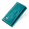 財布女性ロングウォレットファッション女性本革のコイン財布ブランドデザイナー電話バッグレディースカードホルダークルースジッパー