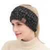 CC Haarband Buntes gestricktes Häkel-Twist-Stirnband Winter-Ohrwärmer Elastisches Haarband Breites Haarzubehör B5