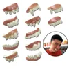 Decorazione per feste Altri articoli per feste per eventi 12pcsset Giocattoli per scherzi per feste di Halloween Simulazione Denti marci Protesi Travestimento Cosplay Trucco per denti finti