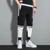 Männer Hosen Mode Männer Japan Trend Streetwear Cargo Jogger Männer Casual Kleidung Elastische Taille Gespleißt Hosen