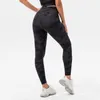 L-311 Yoga Outfits Capris Camo Gym Leggings Running Fitness Women Tights Printed Sports Pants