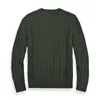 Herrenpullover mit Rundhalsausschnitt, Mile Wile Polo, klassischer Pullover aus gestrickter Baumwolle, lässig, warm, Sweatshirt, Pullover