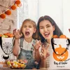 Halloween Tote Trick eller Treat Bags Linen Halloween Party Candy Present Bags Portable Kids Spider Pumpkin Canvas Bags 928