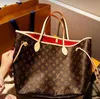 Handbags Purses Genuine Leather Women Tote Bags Purse Fashion Shoulder Bags Flower Checkers Grid Serial Number