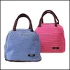 Depolama çantaları kare fermuarlı bento torbası su geçirmez oxford termal insation çantaları moda çanta taşınabilir portatif portatif