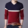 Erkek Sweaters Eridanus Sonbahar Kış Genç Erkekler V Boyun Moda İnce Uygun tüm Maç Orta Kalın Renk Eşleşen Alt MZM111 220829