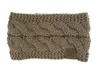 CC bandeau ruban coloré tricoté Crochet torsion bandeau hiver oreille plus chaud élastique bande de cheveux large cheveux accessoires pour dames B5