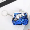 Femmes porte-monnaie paillettes brillantes mignon Portable portefeuille dame rétro Vintage petit portefeuille moraillon sac à main Kawaii sac pochette étui