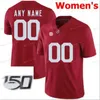 American College Football Wear Stitched Custom 1 Nick Saba 10 Mac Jones 11 Henry Ruggs III 12 Joe Namath Alabama Crimson Tide College Women Jersey