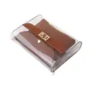 TOTES FEMMES MODE MODE AUTORES LETTRE LETTRE MOBILE MOBILE MOBILE MESSAGER SAG LADE CARY Transparent Jelly Pack # YY1215D