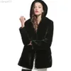 Pelliccia da donna Autunno inverno Faux con cappuccio imitazione coniglio donna lungo cappotto in finta pelliccia plus size bianco L220829