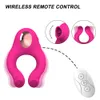 Beauty Items Cock Ring Vibrator 7 Snelheden Penis ring Stimulator Clitoris Stimulatie Volwassen sexy Speelgoed voor Man Clitoris Stimulator