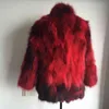 Women's fur 2022 Brand Thick Warm Real Raccoon Mandarin Collar Customize Big Size And Multi Colors Natural Fur Coat WSR164 L220829