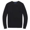 mens sweater crew neck polo sweater mens classic Embroidery sweatshirt knit cotton Leisure jumper pullover