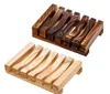 Natural Wooden Bamboo Soap Dish Tray Holder Storage-Soap Rack Plate-Box Container for Bath Shower Plate Bathroom SN4824