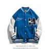 Vestes pour hommes Automne Nuage Serviette Embroid Baseball Veste Oversize Hommes Bomber Manteau Unisexe Femmes Lettre Varsity Veste Casual Chic 220829