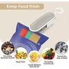 Kitchen Tools Portable Bag Heat Sealer Plastic Package Storage Bag Clip Mini Sealing Machine Handy Sticker Seal for Food Snack Kitchens Gadgets Inventory Wholesale