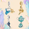 Encantos de contas de prata 925 Pandora Charm Bracelet Magic Wish Lamp Charms Bule Teacup Charms ciondoli DIY Fine Beads Jewelry