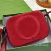 Designer -Borsa a tracolla da donna a tracolla di design in pelle scamosciata con due lettere borsa per fotocamera invernale in velluto da donna di alta qualità