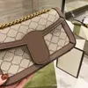 Tasche Klappe Umschlag Taschen Drucken Brieftasche Menger Luxurys Designer 2022 Hohe Qualität Frauen Stricken Ketten Brief Handtaschen Mutter Cossbody